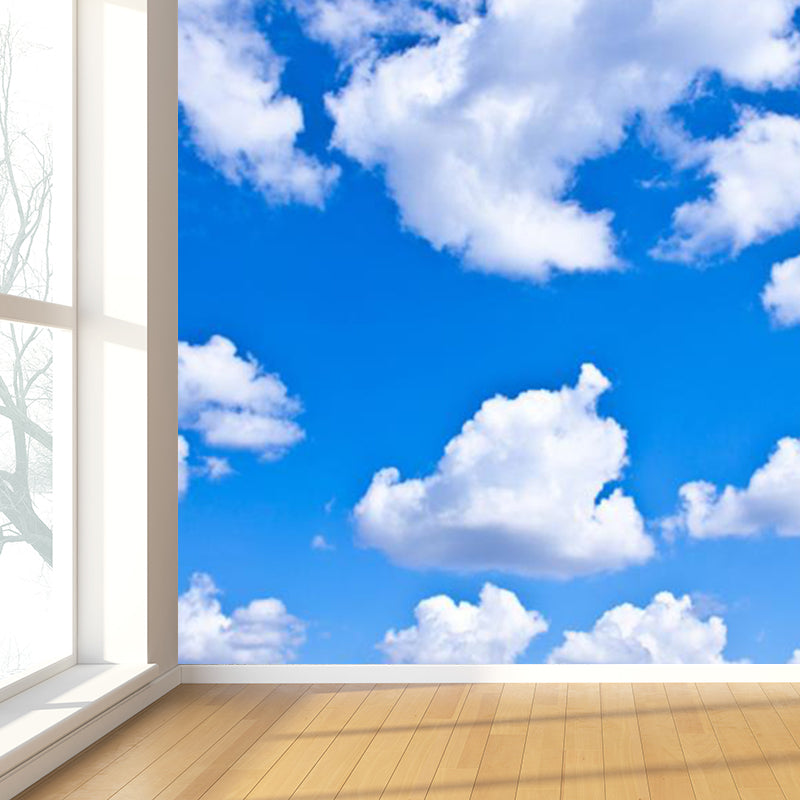 Vivolux | Enorme Sky View Wand voor Badkamer Natuurlijke Landschap Wandkunst in Lichte Kleur, Vlekbestendig