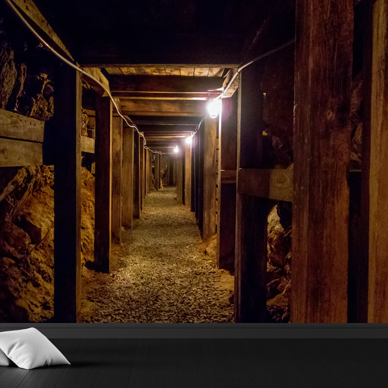 Vivolux | Tunnel Muurbehang Licht Kleur Noviteit Stijl Wandbedekking voor Meisjes Slaapkamer