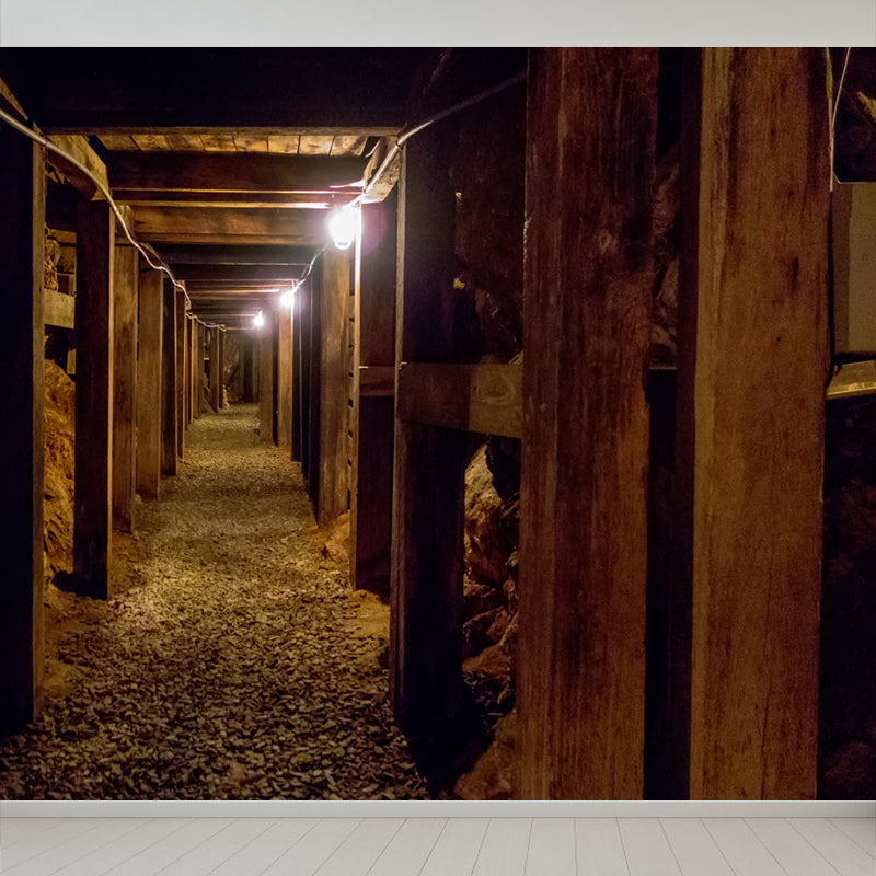 Vivolux | Tunnel Muurbehang Licht Kleur Noviteit Stijl Wandbedekking voor Meisjes Slaapkamer