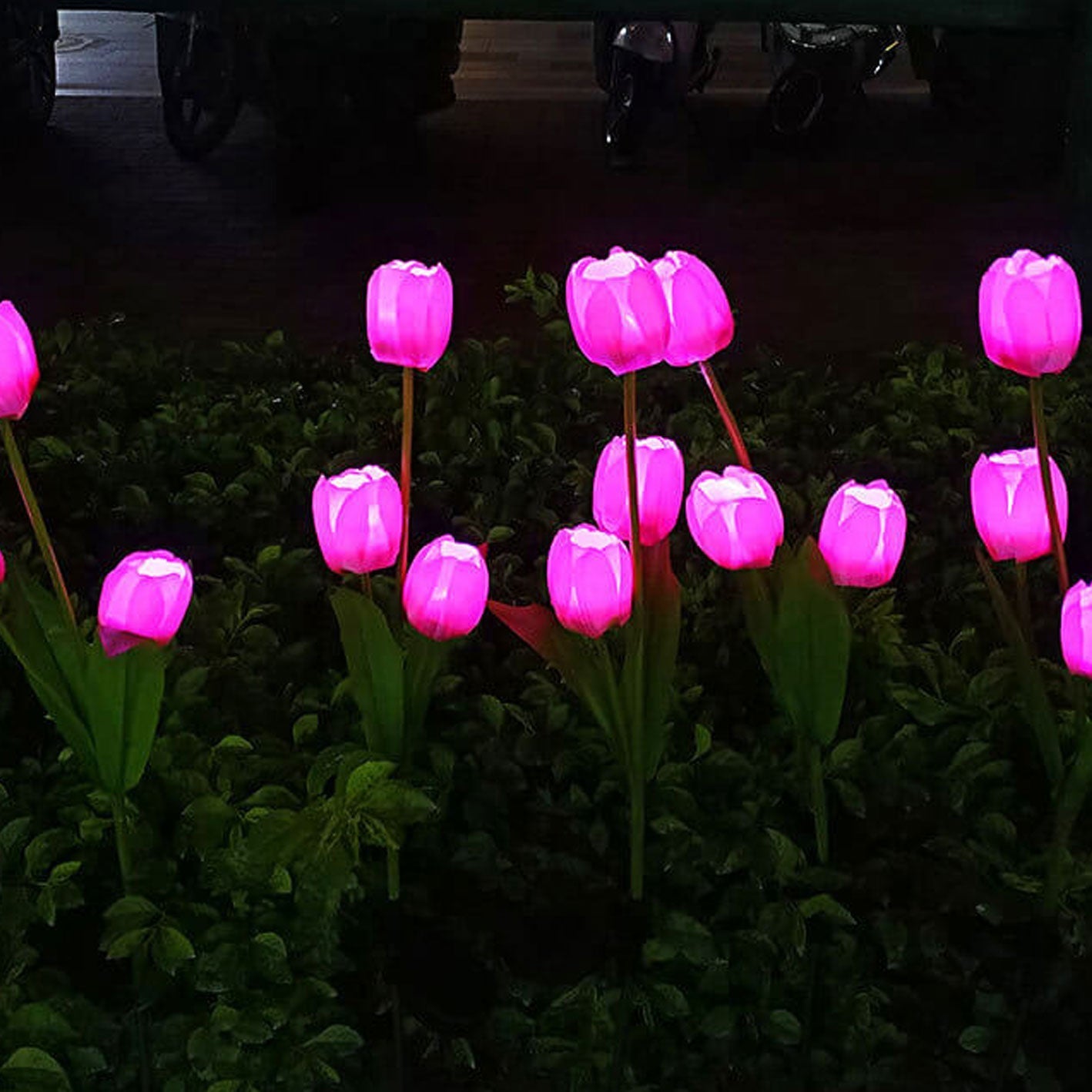Vivolux | Solar Tulpe Rasenlicht Außen Garten LED Tulpe Blumenlicht Bodenstecker Landschaftslicht