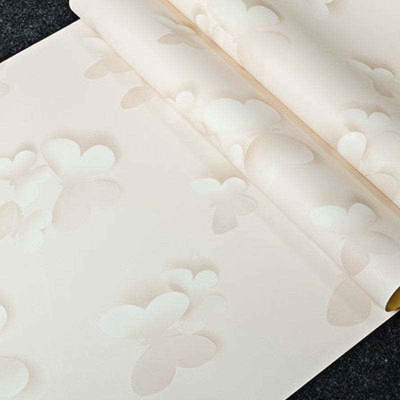 Vivolux | Scandinavisch Minimalistische Wanddecoratie 3D Vlinder Behang voor Kinderen, 20,5 in x 33 ft
