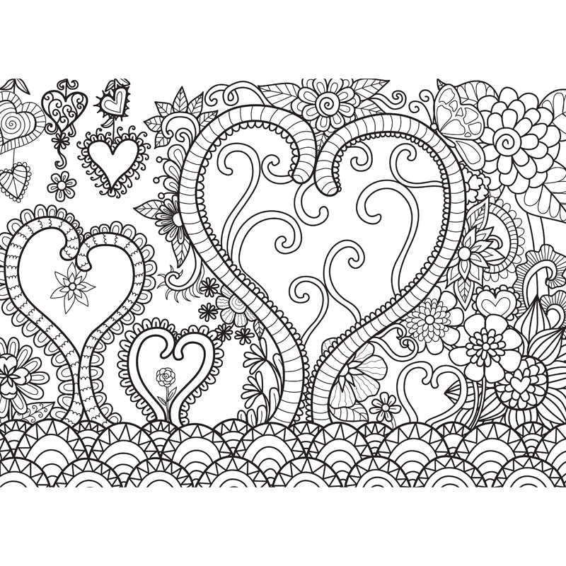 Vivolux | Zwarte en Witte Doodles Muurbehang Fantasy Kinderen Vochtbestendige Muurkunst