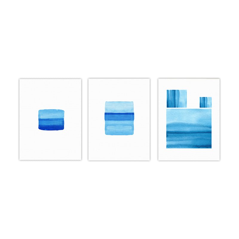 Vivolux | Seltsame grafische Malereien Kunstdruck Abstrakter Expressionismus Leinwand Wanddekoration, Set von 3