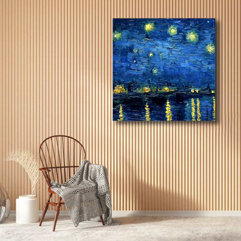 Vivolux | Van Gogh Natur Landschaft Malerei Traditionelles Leinwand Wandkunst Druck in Sanften Farben