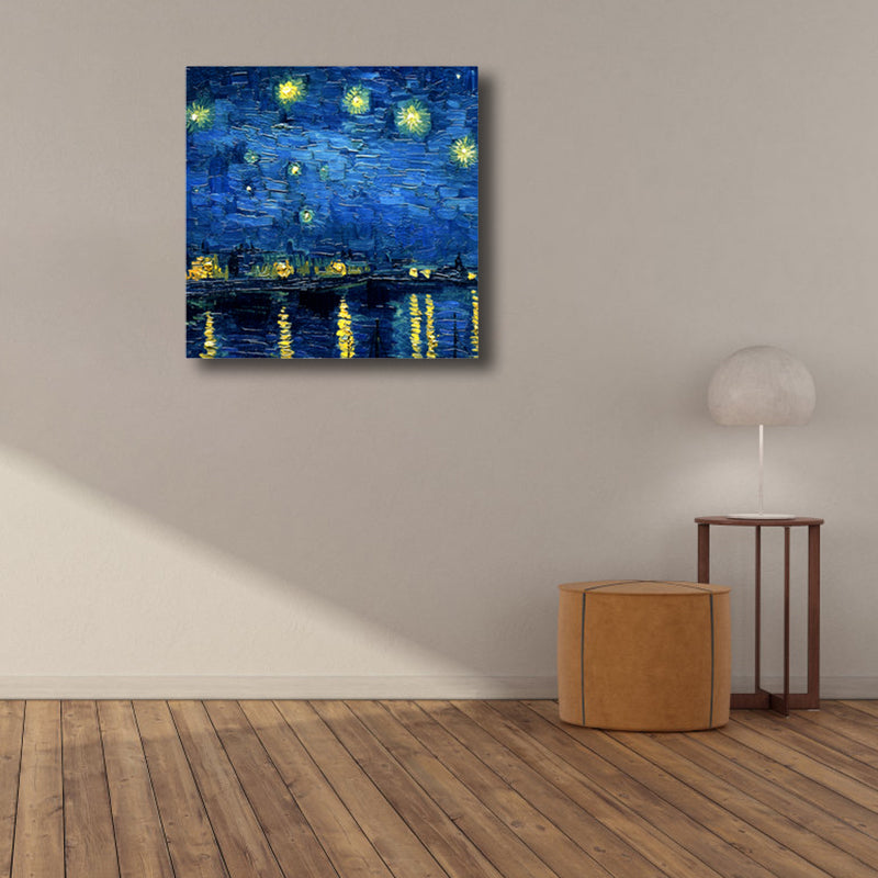 Vivolux | Van Gogh Natur Landschaft Malerei Traditionelles Leinwand Wandkunst Druck in Sanften Farben