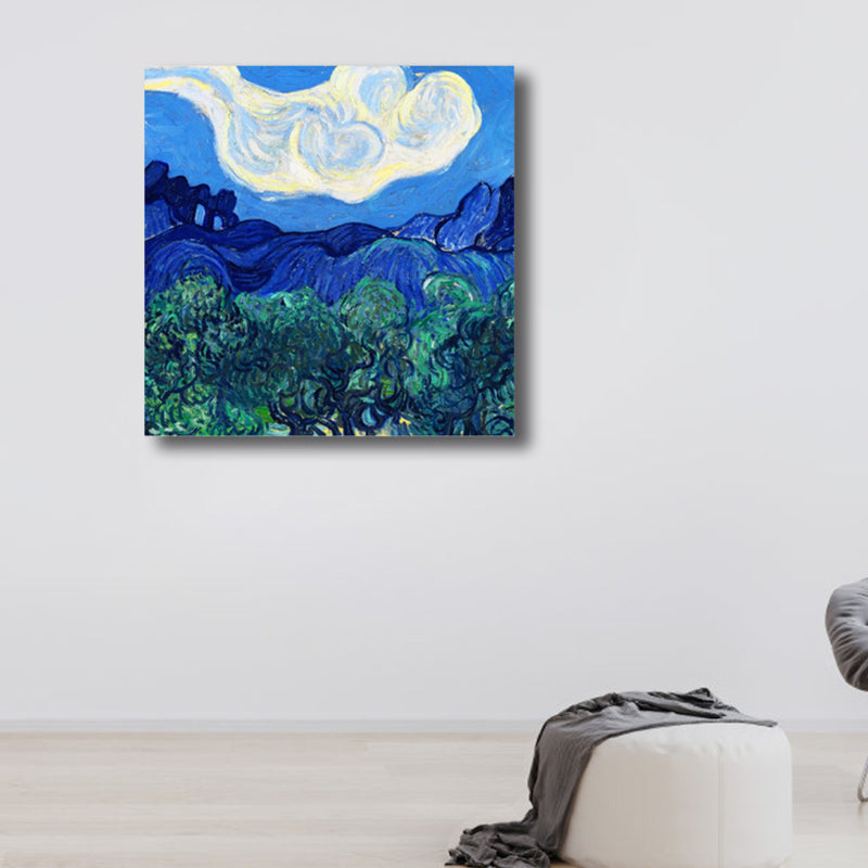 Vivolux | Van Gogh Natur Landschaft Malerei Traditionelles Leinwand Wandkunst Druck in Sanften Farben