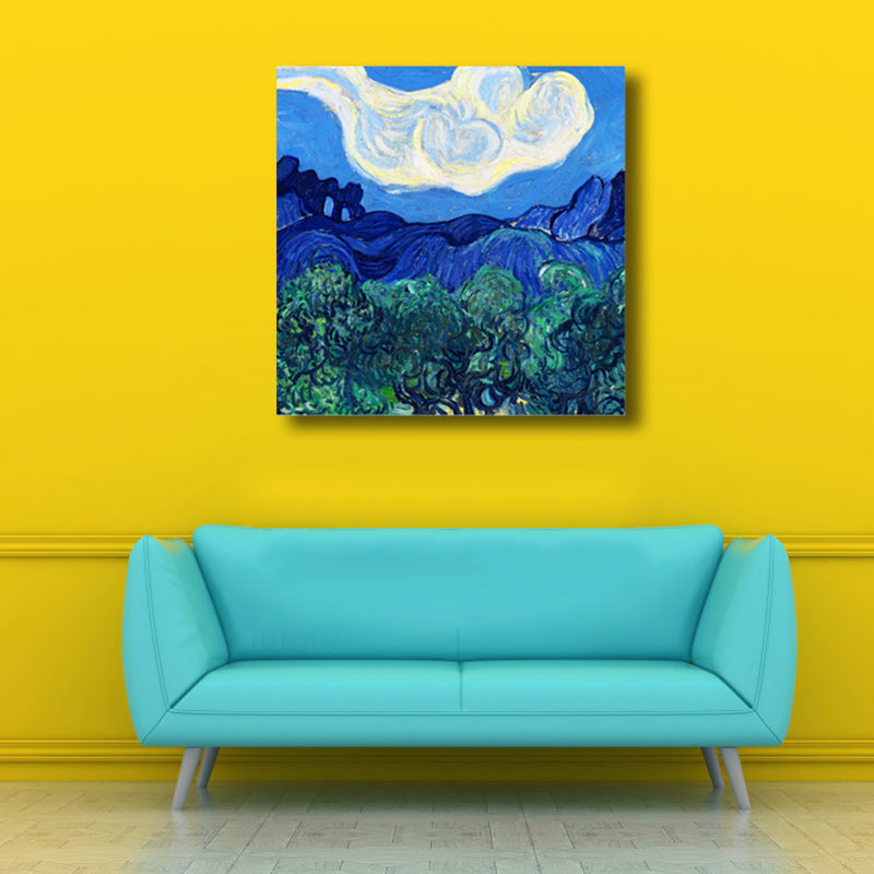 Vivolux | Van Gogh Natur Landschaft Malerei Traditionelles Leinwand Wandkunst Druck in Sanften Farben