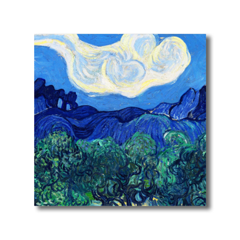 Vivolux | Van Gogh Natur Landschaft Malerei Traditionelles Leinwand Wandkunst Druck in Sanften Farben