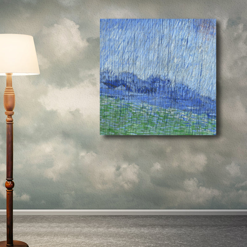 Vivolux | Van Gogh Natur Landschaft Malerei Traditionelles Leinwand Wandkunst Druck in Sanften Farben