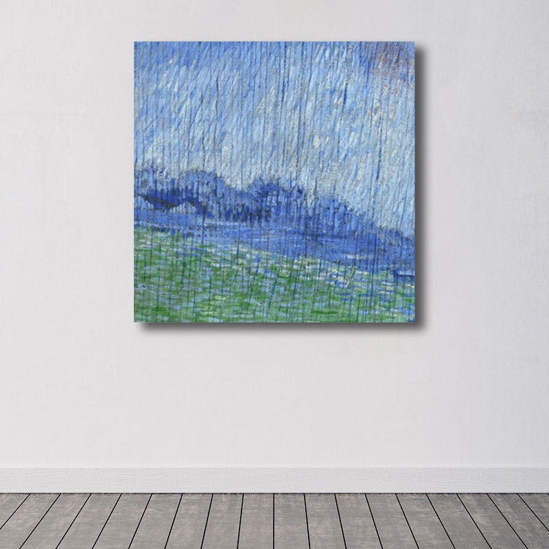 Vivolux | Van Gogh Natur Landschaft Malerei Traditionelles Leinwand Wandkunst Druck in Sanften Farben