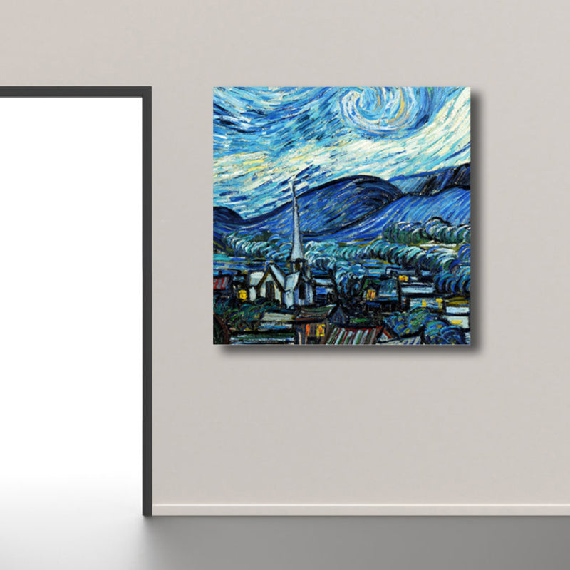 Vivolux | Van Gogh Natur Landschaft Malerei Traditionelles Leinwand Wandkunst Druck in Sanften Farben