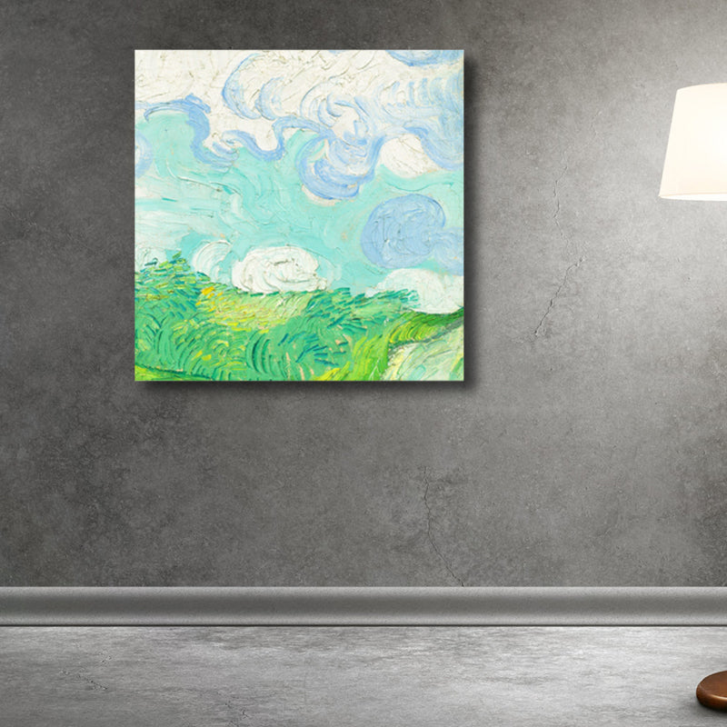 Vivolux | Van Gogh Natur Landschaft Malerei Traditionelles Leinwand Wandkunst Druck in Sanften Farben