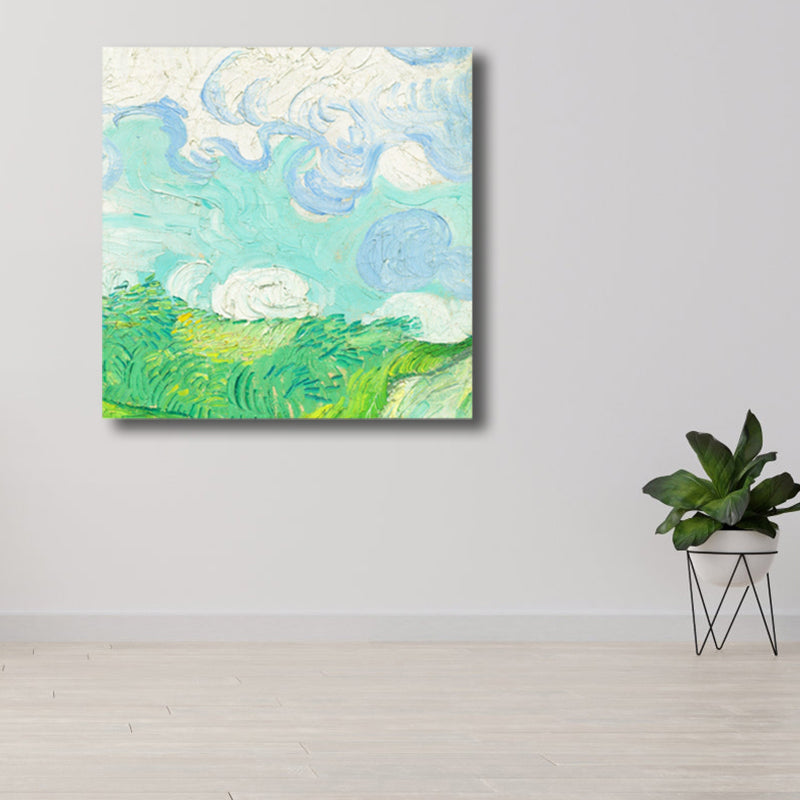 Vivolux | Van Gogh Natur Landschaft Malerei Traditionelles Leinwand Wandkunst Druck in Sanften Farben