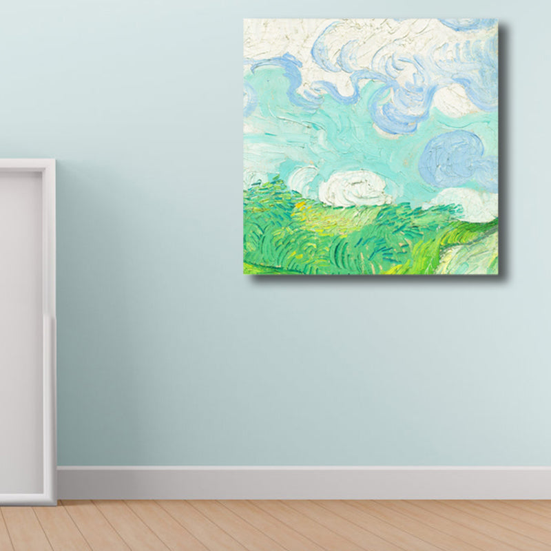 Vivolux | Van Gogh Natur Landschaft Malerei Traditionelles Leinwand Wandkunst Druck in Sanften Farben