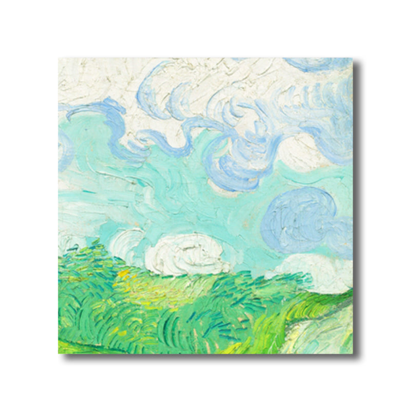 Vivolux | Van Gogh Natur Landschaft Malerei Traditionelles Leinwand Wandkunst Druck in Sanften Farben