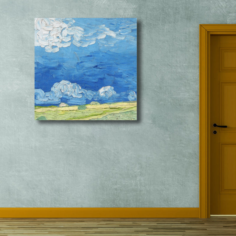 Vivolux | Van Gogh Natur Landschaft Malerei Traditionelles Leinwand Wandkunst Druck in Sanften Farben