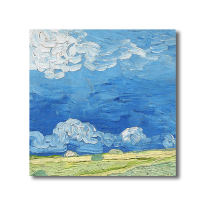 Vivolux | Van Gogh Natur Landschaft Malerei Traditionelles Leinwand Wandkunst Druck in Sanften Farben