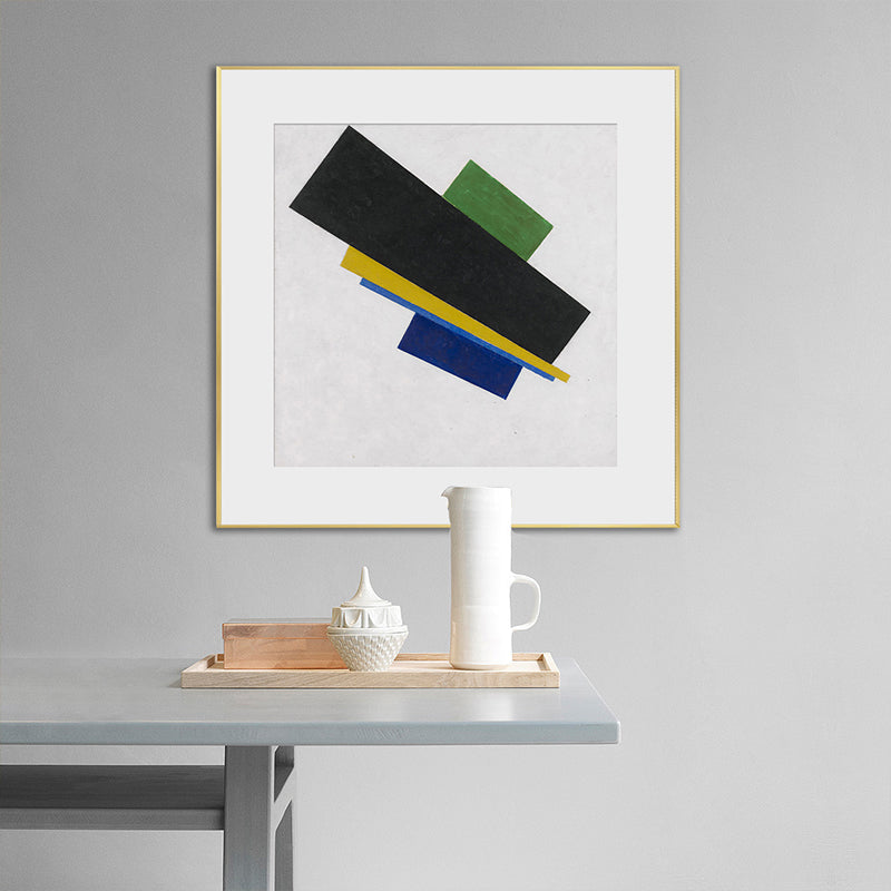 Vivolux | Pastellfarbe Abstrakter Expressionismus Leinwanddruck Geometrische Wandkunst Dekor für die Küche