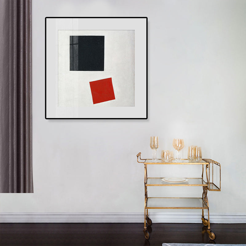 Vivolux | Pastellfarbe Abstrakter Expressionismus Leinwanddruck Geometrische Wandkunst Dekor für die Küche