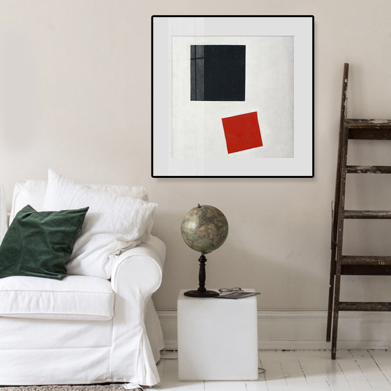 Vivolux | Pastellfarbe Abstrakter Expressionismus Leinwanddruck Geometrische Wandkunst Dekor für die Küche