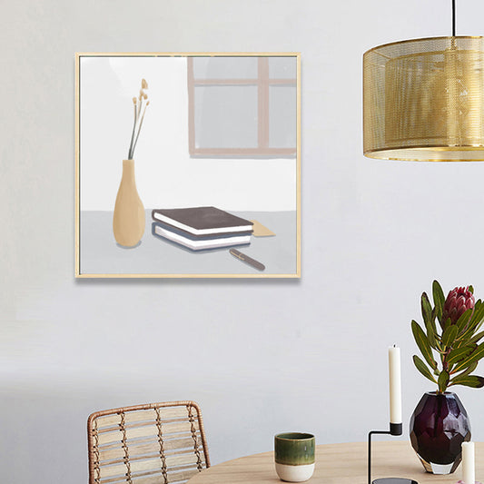 Vivolux | Nordic Stylish Still Life Leinwand Weich Farbige Texturierte Wandkunst Druck für Wohnzimmer