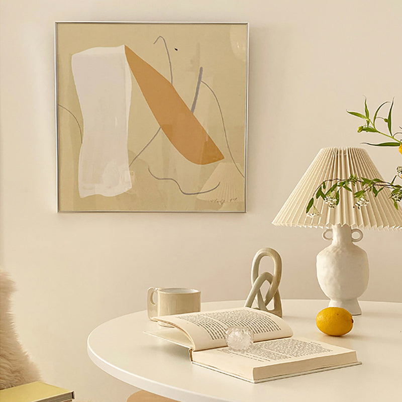 Vivolux | Ungleichmäßiges Muster Wandkunst Dekor Mädchen Schlafzimmer Abstrakte umwickelte Leinwand in Pastellfarbe