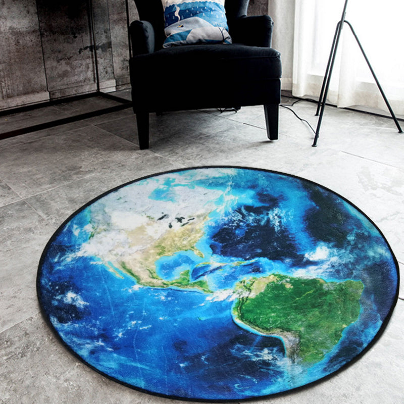 Vivolux | Nordic Planet patroon tapijt grijs en zwart polyester tapijt antislip achterkant wasbaar huisdiervriendelijk vloerkleed voor thuis