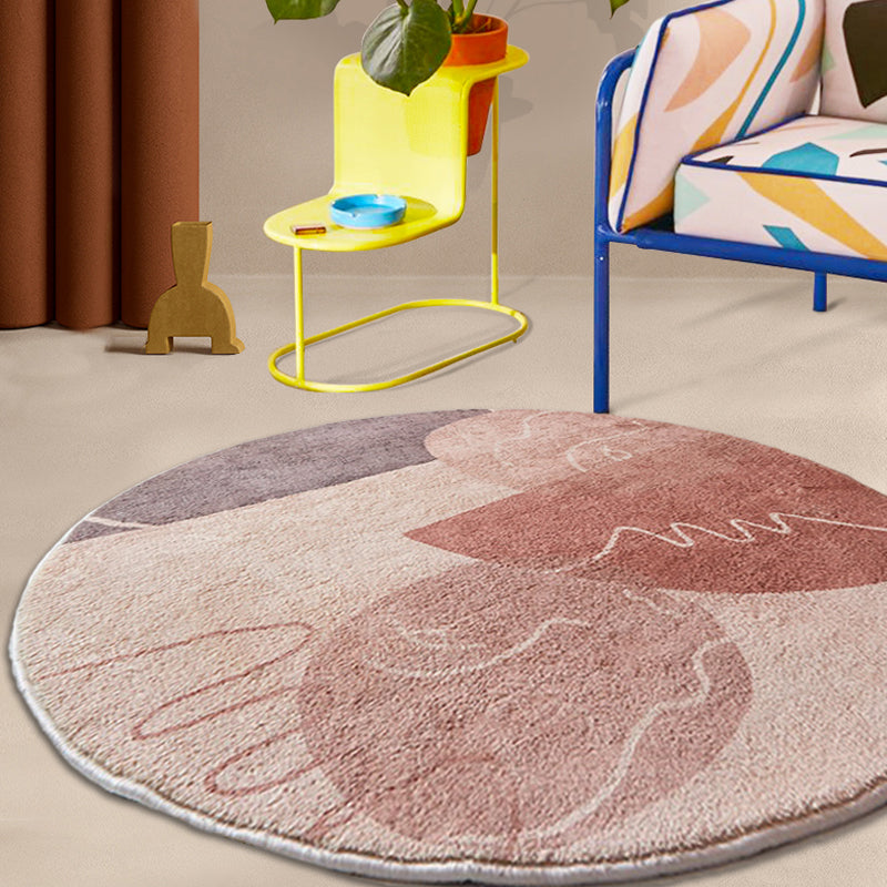Vivolux | Pink Parlour Bereichsteppich Modernist Farbsperren Innen teppich Polyester Waschbar haustierfreundlicher Teppich
