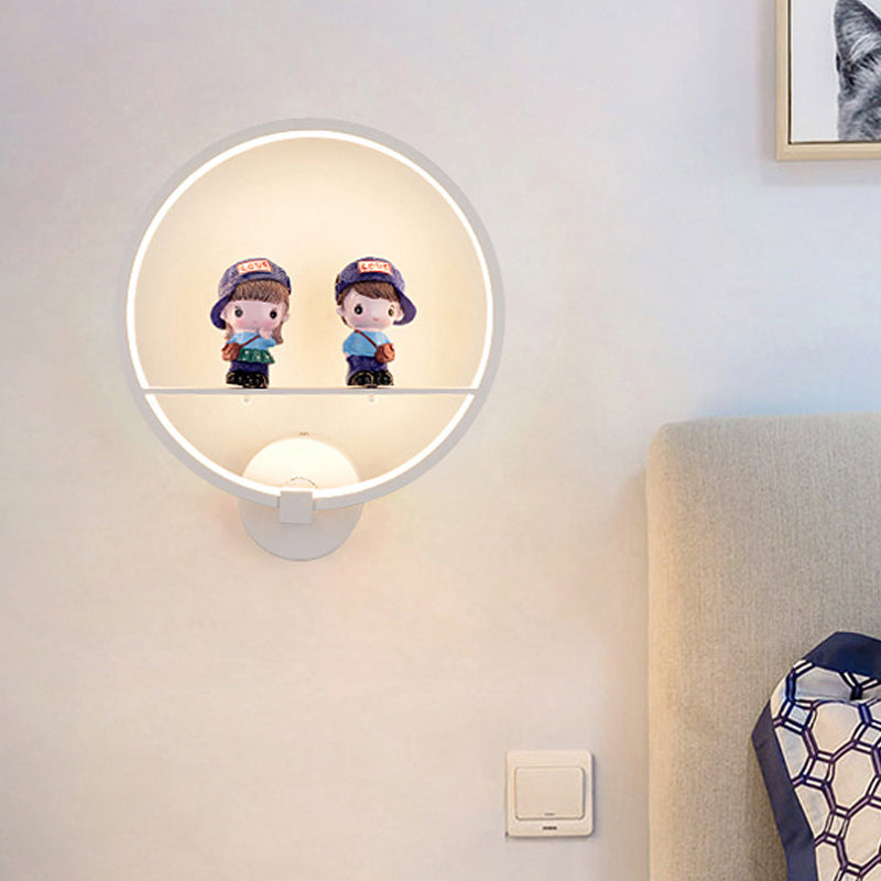 Vivolux | Witte Ring LED Wandlamp Hedendaagse Acryl Wandlamp voor Woonkamer