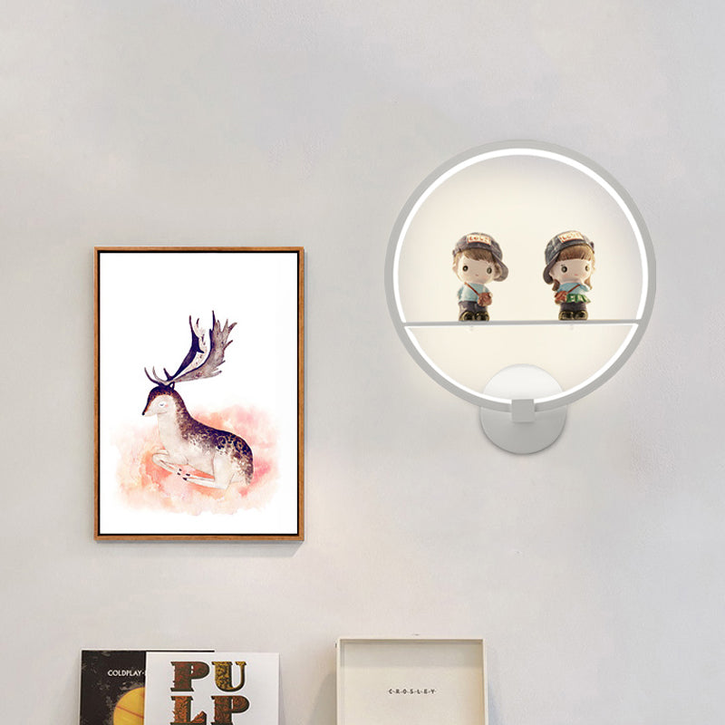 Vivolux | Witte Ring LED Wandlamp Hedendaagse Acryl Wandlamp voor Woonkamer