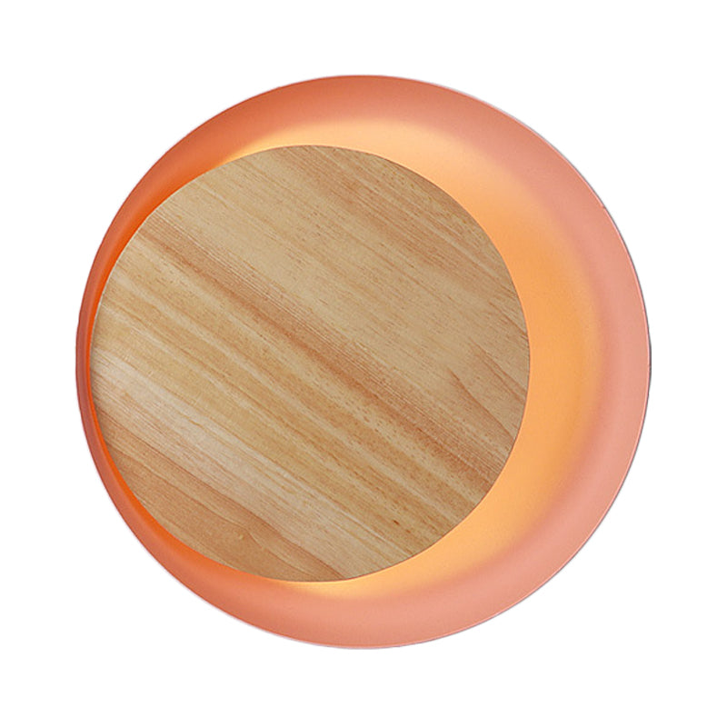 Vivolux | Roze Eclipse View Wandlamp Macaron Loft Hout LED Wandlamp voor Trap Badkamer