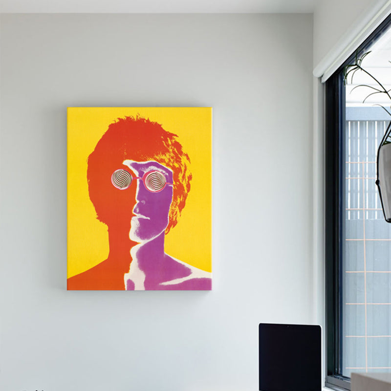Vivolux | Pop Art Musiker Wanddekoration Leinwand Texturiertes Pastellfarben Gemälde für das Arbeitszimmer