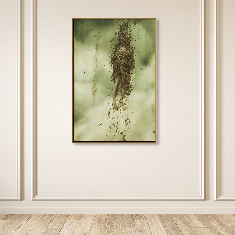 Vivolux | Surrealismus Stil Nacktes Mädchen Leinwanddruck Figur Lichtfarbe Wohnzimmer Wandkunst Dekor