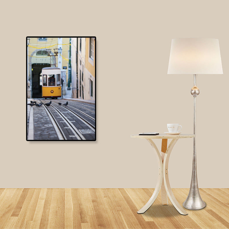 Vivolux | Nostalgische Fotografische Stadtbahn-Leinwand Jungenzimmer Verkehr Wandkunst Druck