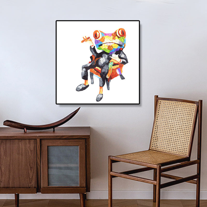 Vivolux | Pop Art Stylisches Tiermuster Wanddeko Helle Farbe Esszimmer Eingewickelte Leinwand