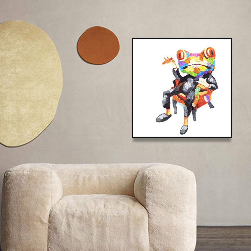 Vivolux | Pop Art Stylisches Tiermuster Wanddeko Helle Farbe Esszimmer Eingewickelte Leinwand