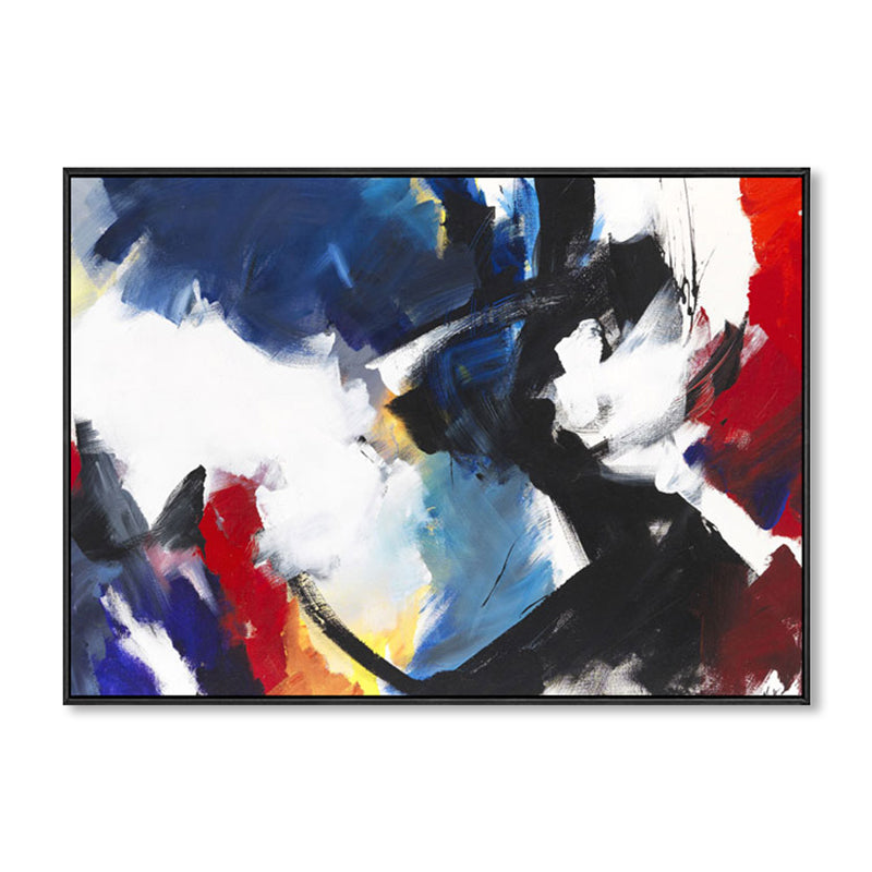 Vivolux | Pinselstrich-Muster-Leinwanddruck zeitgenössische Kunst abstrakte Wanddekoration in Pastellfarbe