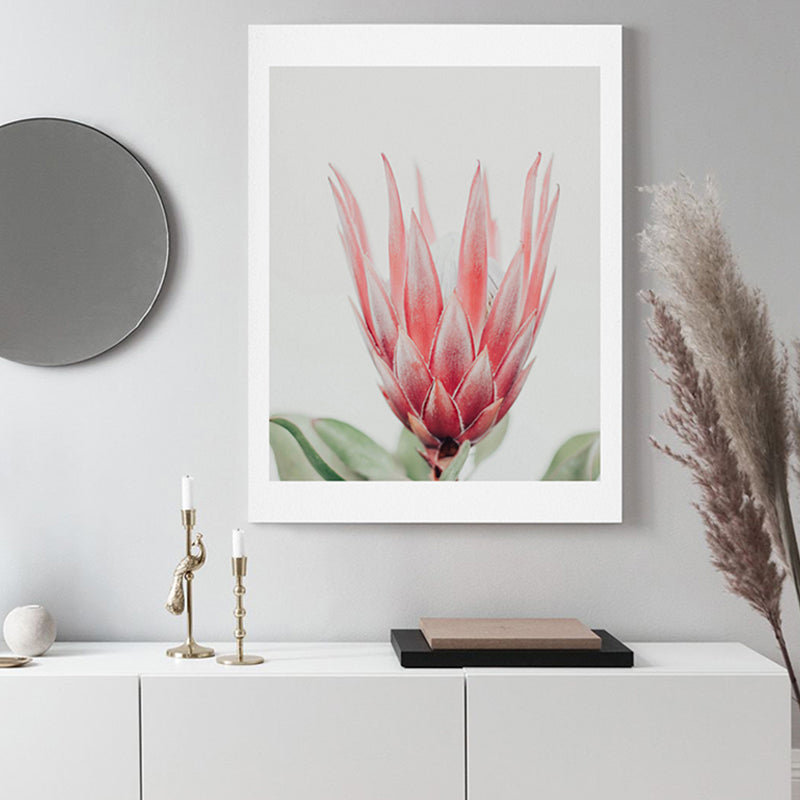 Vivolux | Texturierte Blumenleinwand Moderne Wanddekoration in heller Farbe für das Wohnzimmer, mehrere Größen