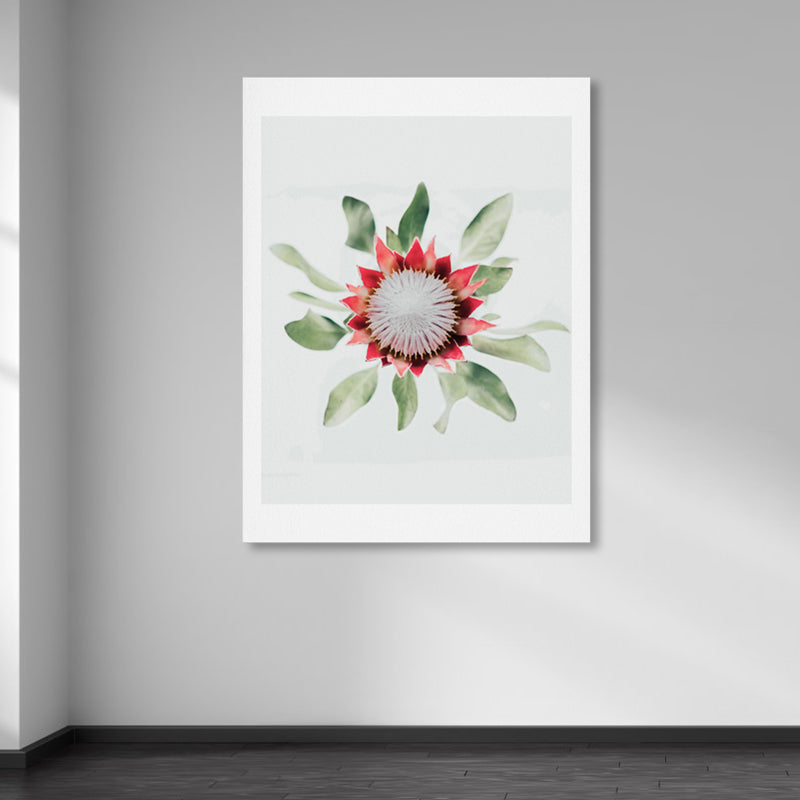 Vivolux | Texturierte Blumenleinwand Moderne Wanddekoration in heller Farbe für das Wohnzimmer, mehrere Größen