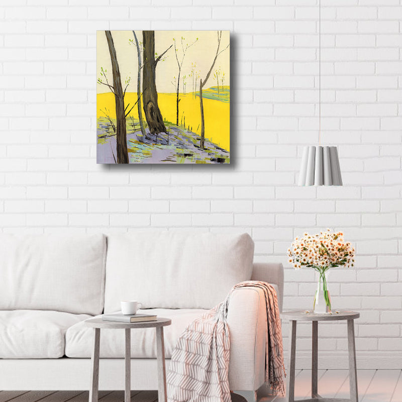 Vivolux | Pop Art Farmfield Canvas Weiche Farbe Texturiertes Gemälde für Schlafzimmer, Verschiedene Größen