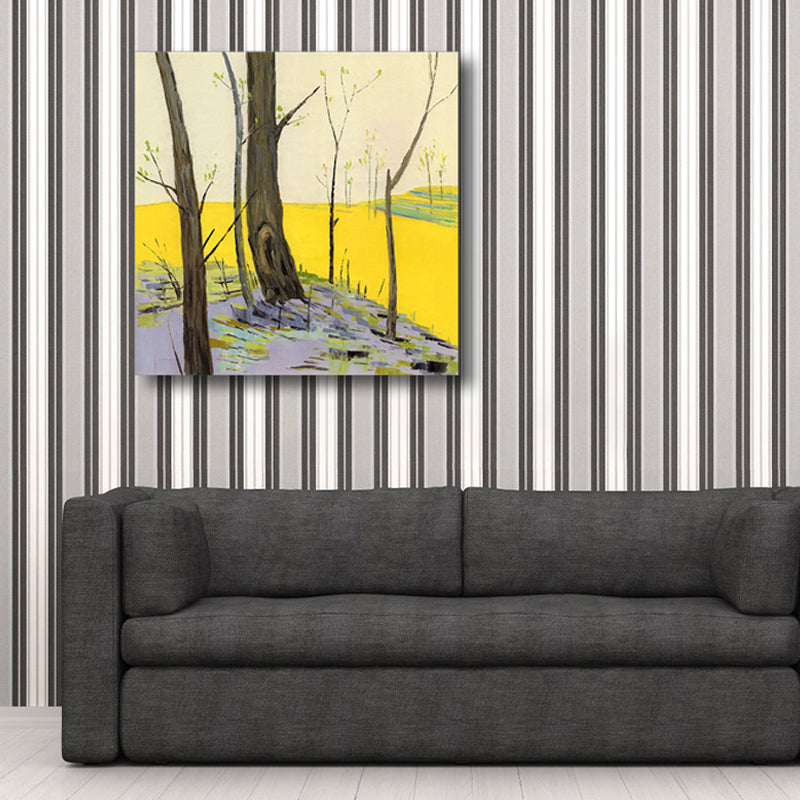 Vivolux | Pop Art Farmfield Canvas Weiche Farbe Texturiertes Gemälde für Schlafzimmer, Verschiedene Größen