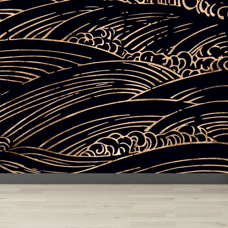 Vivolux | Zachte Kleur Moiré Patroon Behang Vlekbestendige Moderne Badkamer Wandbekleding