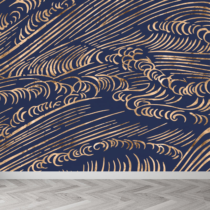 Vivolux | Zachte Kleur Moiré Patroon Behang Vlekbestendige Moderne Badkamer Wandbekleding