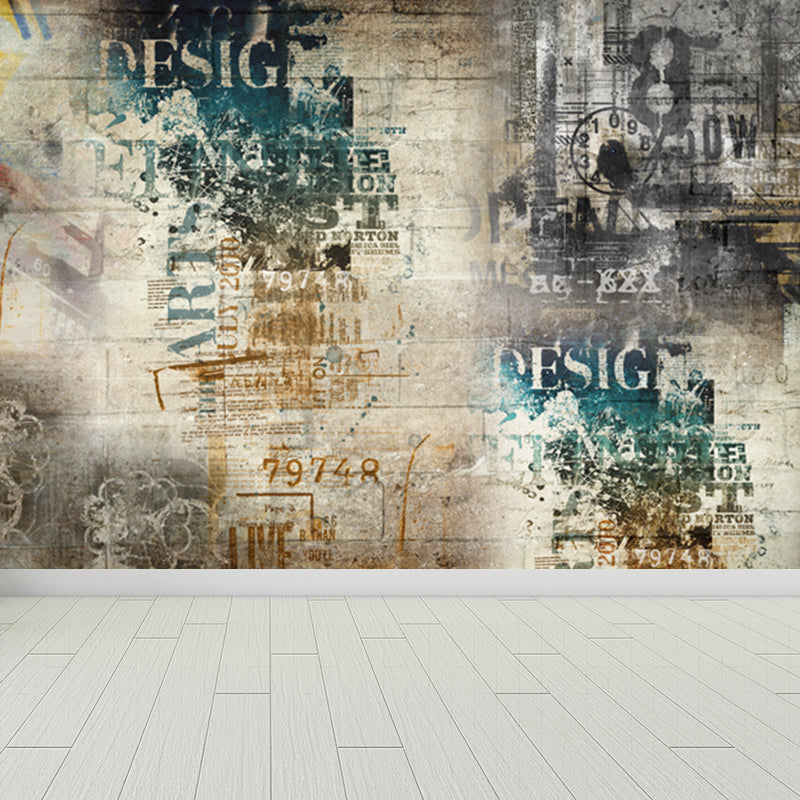 Vivolux | Coole Graffiti Muurbehang Jongenskamer Faux Metaal Wandbekleding, Op Maat Gemaakt