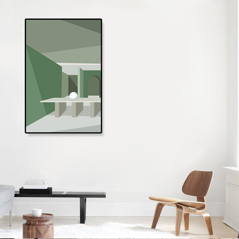 Vivolux | Nordische Architektur Geometrische Leinwand Pastellfarbig Texturiertes Wandkunst Druck für Zuhause