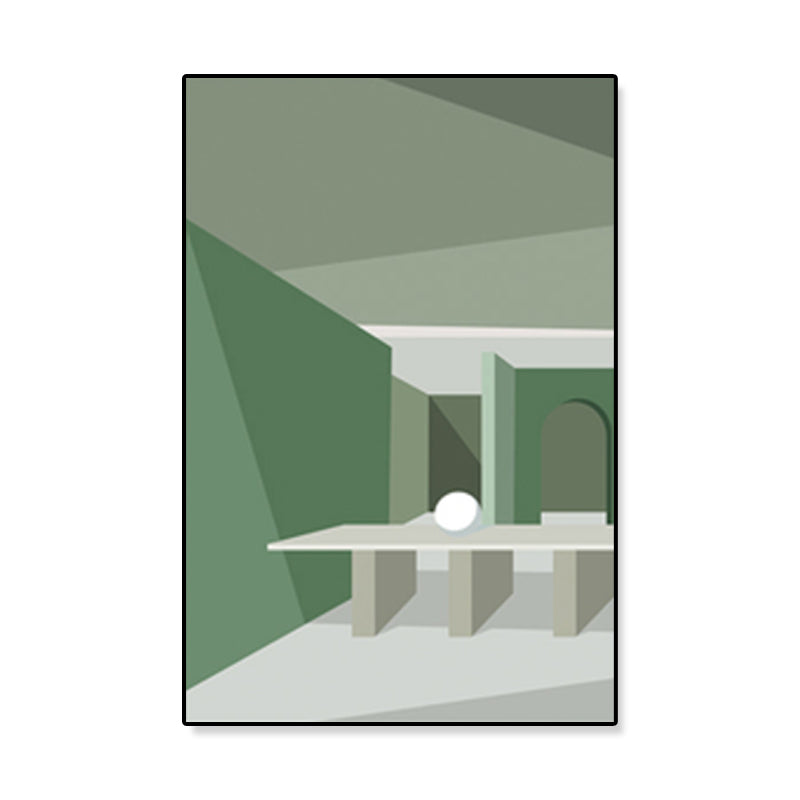 Vivolux | Nordische Architektur Geometrische Leinwand Pastellfarbig Texturiertes Wandkunst Druck für Zuhause
