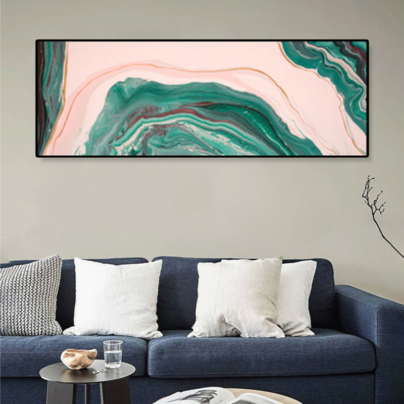 Vivolux | Nordic Flows Muster Wandkunst Sanfte Farben Abstrakte Leinwanddruck für Zuhause Interior