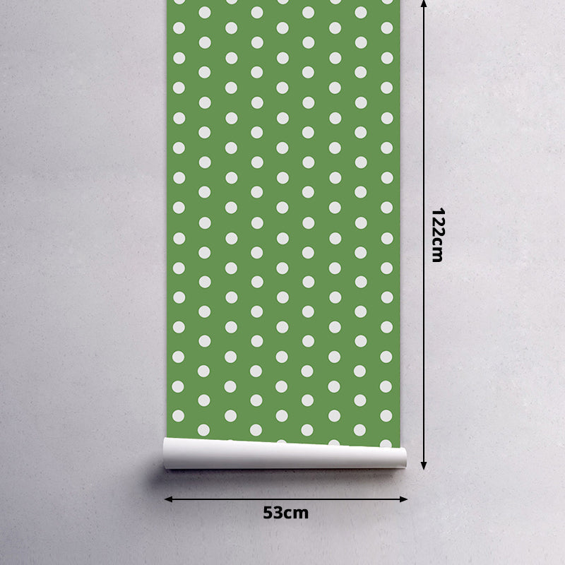 Vivolux | Punkte Tapetenpaneele Abziehen und Aufkleben Kinder-Spielzimmer Wandverkleidung, 4' L x 20,5" B