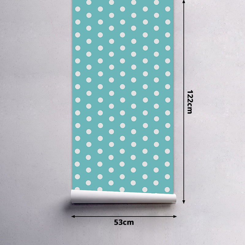 Vivolux | Punkte Tapetenpaneele Abziehen und Aufkleben Kinder-Spielzimmer Wandverkleidung, 4' L x 20,5" B