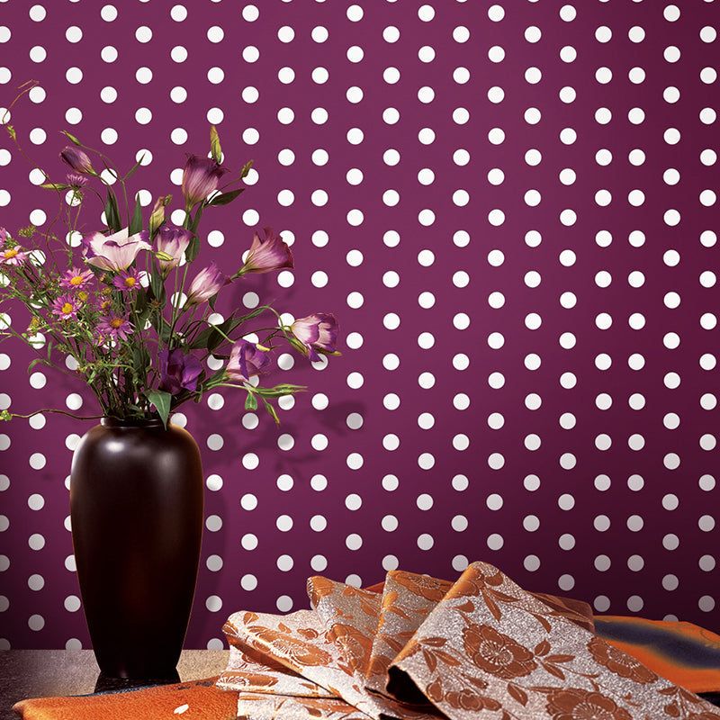 Vivolux | Punkte Tapetenpaneele Abziehen und Aufkleben Kinder-Spielzimmer Wandverkleidung, 4' L x 20,5" B